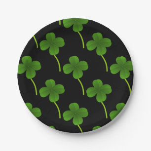 Assiettes En Carton Porte-feuilles Lucky sur noir