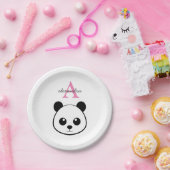 Assiettes En Carton Porte-panda coutume Monogramme (Fête)
