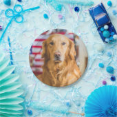 Assiettes En Carton Portrait de chien de golden retriever (Fête)