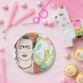 Assiettes En Carton Portrait de Frida Kahlo (Fête)