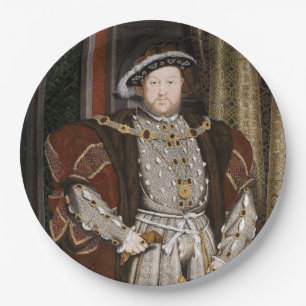 Assiettes En Carton Portrait de Henri VIII (Hans Holbein le jeune)