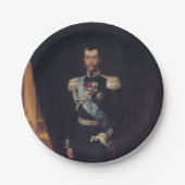 Assiettes En Carton Portrait du tsar Nicholas II (par Albert Edelfeel) (Devant)