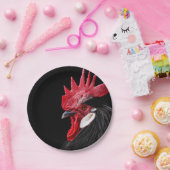 Assiettes En Carton Portrait d'un coq (Fête)
