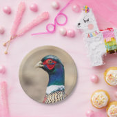 Assiettes En Carton Portrait d'un faisan (Fête)