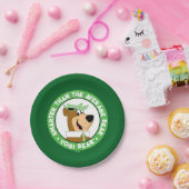 Assiettes En Carton Portrait souriant de l'ours de Yogi (Fête)