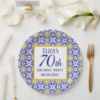 Portugais Carreaux Bleu 70e anniversaire Méditerra