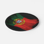 Assiettes En Carton Portugal flag brush stroke, national flag (Angle)
