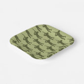 Assiettes En Carton Pose de sniper de l'Armée Verte (Angulaire)