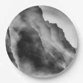 Assiettes En Carton Poser sur les rochers (Devant)