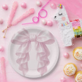 Assiettes En Carton Posh Classé Rose Cascade Ruffle Bow (Fête)