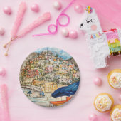 Assiettes En Carton Positano (Fête)