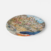 Assiettes En Carton Positano (Angle)