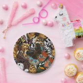 Assiettes En Carton Poster de animal. Ailes papillons. (Fête)