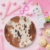 Assiettes En Carton Poster de animal blanc Brown (Fête)