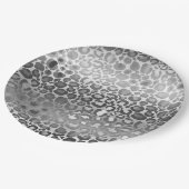 Assiettes En Carton Poster de animal Silver Glam Leopard (Angle)