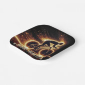 Assiettes En Carton Poster santé avec Neon Cyclist (Angulaire)