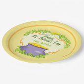 Assiettes En Carton Pot d'or irlandais (Angle)