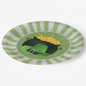 Assiettes En Carton Pot o' Gold Leprechaun Casquette (Angle)