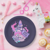 Assiettes En Carton Potion d'argent mignon rose potion d'Halloween bou (Fête)