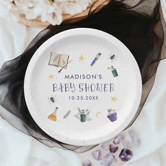 Assiettes En Carton Potions magiques Whimsical Baby shower Halloween