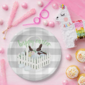 Assiettes En Carton Poubelles de chocolat Oeufs Gris Plaque de papier (Fête)