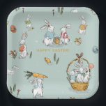 Assiettes En Carton Poubelles de Pâques Motif Oeuf et carottes Chasse<br><div class="desc">Poubelles de Pâques Motif Oeuf et carottes Chasse Plaques de papier sur mesure</div>