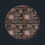 Assiettes En Carton Pouf à café d'amour<br><div class="desc">Aimer café,  café,  boissons,  cappuccino,  espresso,  boisson,  cuisine,  café déco</div>