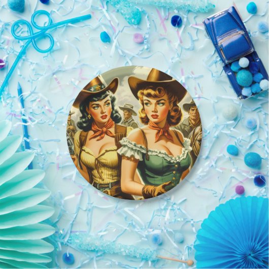 Assiettes En Carton Poules vintages (Fête)