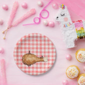 Assiettes En Carton Poulet frit (Fête)