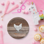 Assiettes En Carton Poulets rustiques (planches Brown) (Fête)