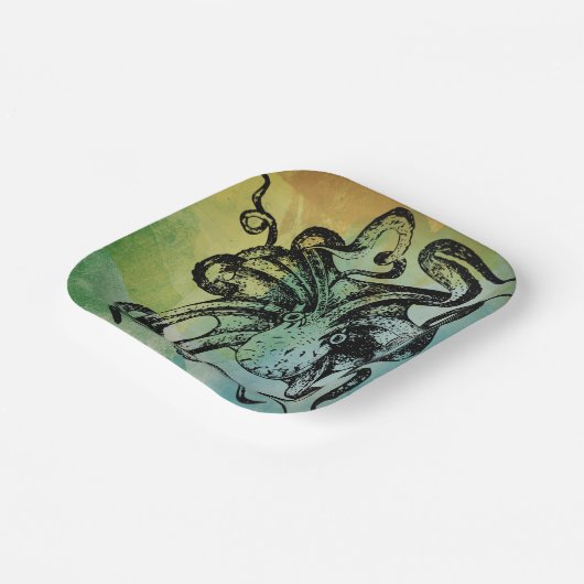 Assiettes En Carton poulpe (Angulaire)