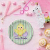 Assiettes En Carton Poumon Jaune Et Oeuf Violet (Fête)