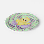 Assiettes En Carton Poumon Jaune Et Oeuf Violet (Angle)