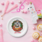 Assiettes En Carton Poupée italienne de Joyeux Noël de Buon Natale (Fête)