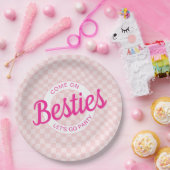 Assiettes En Carton Poupée rose rétro Laissons Aller Fête Anniversaire (Fête)