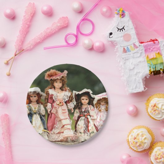 Assiettes En Carton Poupées (Fête)