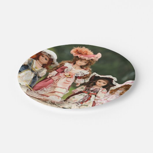 Assiettes En Carton Poupées (Angle)