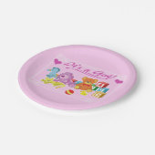 Assiettes En Carton Poupées mignonnes (Rose) (Angle)