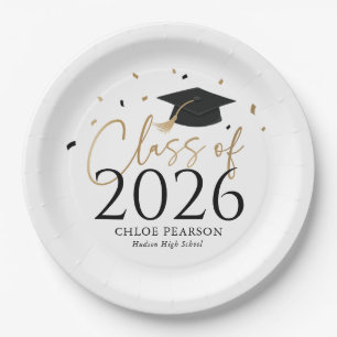 Assiettes en carton pour la remise des diplômes de