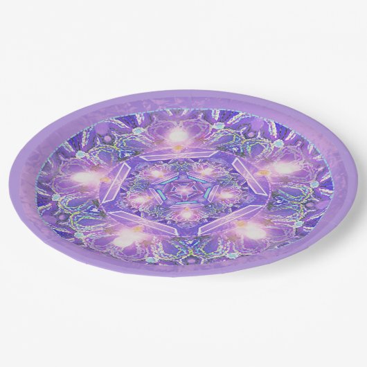 Assiettes En Carton Pourpre W1 (Angle)