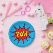 ASSIETTES EN CARTON POW ! (Fête)