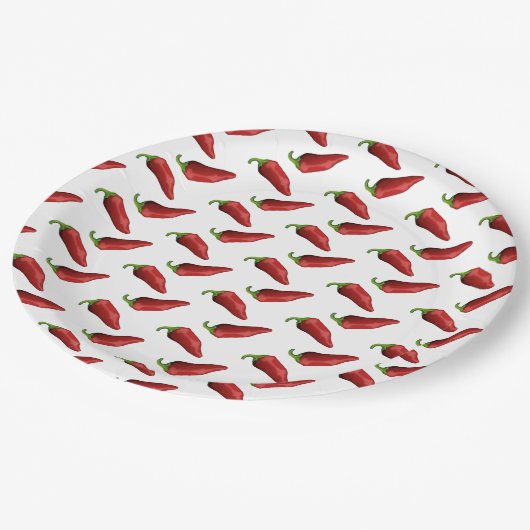 Assiettes En Carton Ppers piment (Angle)