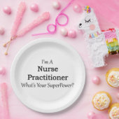 Assiettes En Carton Praticienne d'infirmière (Fête)