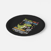 Assiettes En Carton Pré K Graduate jardin d'enfants Dinosaur T Rex (Angle)