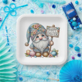Assiettes En Carton Précieux Gnome Invitation Thème Pâques (Fête)