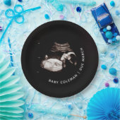 Assiettes En Carton Pregnancy Baby Sonogramme Ultrasound Photo (Fête)