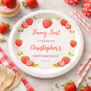 Assiettes En Carton Premier anniversaire de Berry Premier anniversai