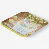 Assiettes En Carton Premier anniversaire de Bunny mignon (Angulaire)