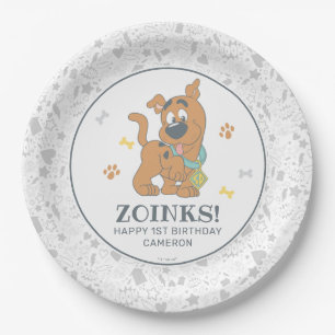 Assiettes En Carton Premier anniversaire de Scooby-Doo