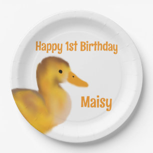 Assiettes En Carton Premier anniversaire du canot